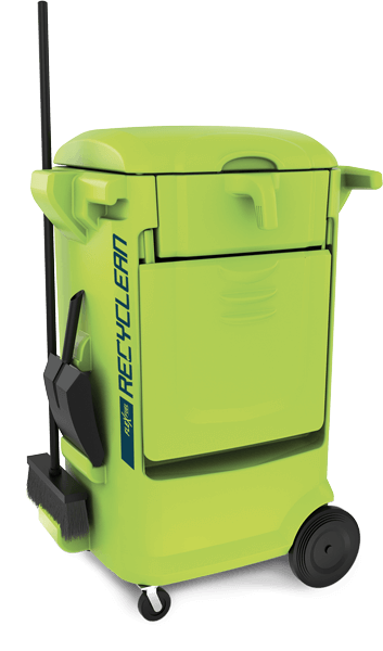 Stores, Distributes and Recycles its absorbent by separating the waste